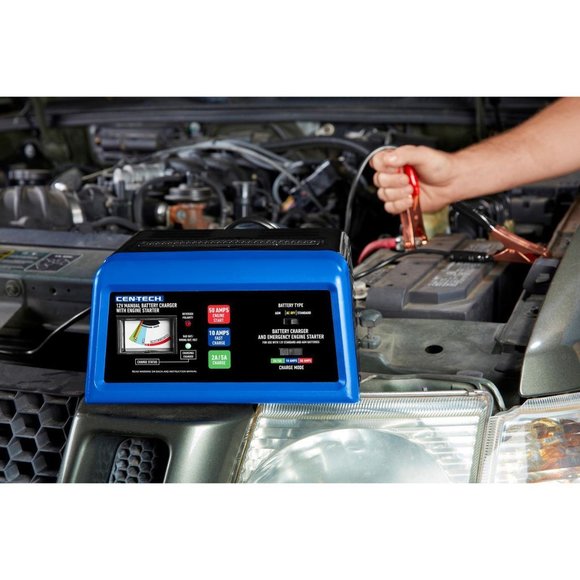 CEN-TECH Battery Charger, Engine Starter 50 Amp/10 Amp 12V For Cars, Trucks, etc - Picture 7 of 10